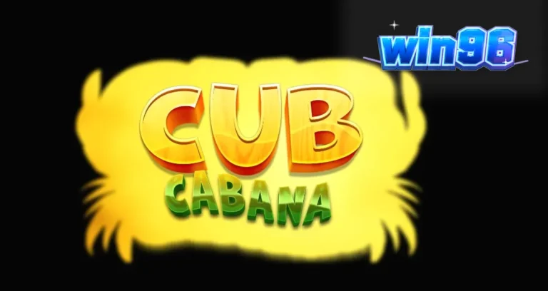 Tampilan antarmuka mobile game slot Cub Cabana dengan nuansa tropis yang cerah